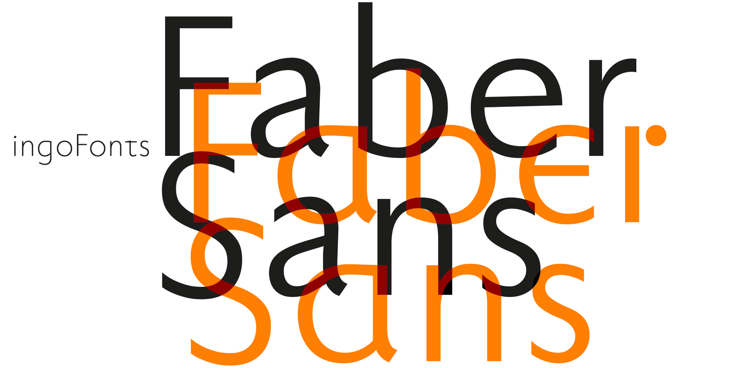 Пример шрифта Faber Sans Pro